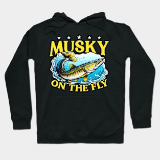 Musky Fishing Musky On The Fly Predatory Fish Hoodie